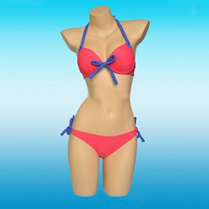 Colorful Bowknot Sexy Beach Wear Push Up Swimwear Bikini Set